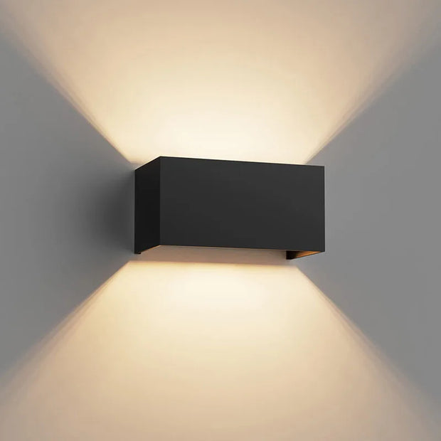 Aluminum LED Wall Lamp Outdoor Waterproof IP65 Interior Wall Light 12W24W Porch Garden Lights Living Room Street Stairs Lighting