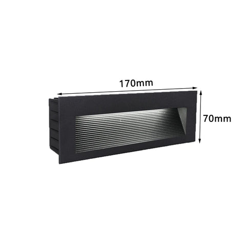 SANDIY Waterproof Led Stair&Step Light Outdoor Wall Sconce Lamp Big Embedded Nightlight 12v 220v for House Yard Balcony Terrace