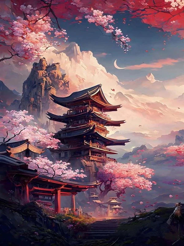 Stunning Scenery Personality DIY Full Drill Diamond Decorative Painting