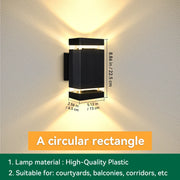 Wall Light Waterproof Lamp LED External Wall Washer Sconces Lighting For Porch Street Garden Home Decoration E27 Light Bulb