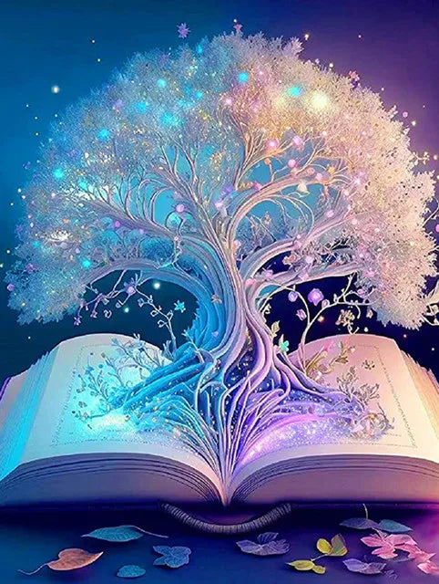 5D Diy Diamond Painting Fantasy Moon Tree Landscape Full Drill Rhinestones Mosaic Embroidery Handmade Products Home Decor Gift