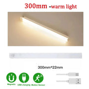 LED Motion Sensor Under Cabinet Light USB Rechargeable LED Night Light for Closet Cabinet Kitchen Wardrobe Cupboard