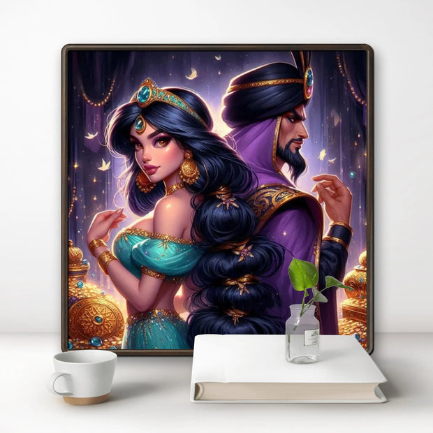 Princess and Villain Disney DIY Diamond Painting Kits Mermaid Evil Queen Cartoon Embroidery Mosaic Cross Stitch Home Decor Gift