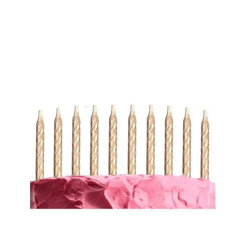 6pcs Birthday Candles Spiral Cake Candles  Long Thin Cake Candles For Wedding Party And Cake Decoration