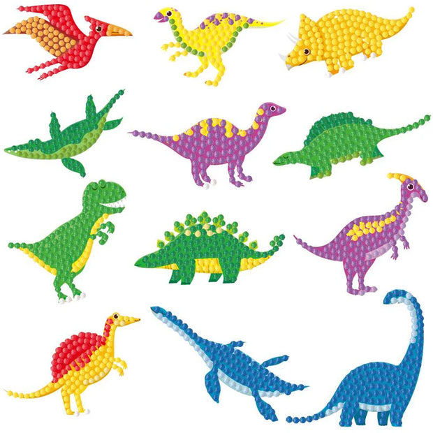 Children's Handmade Diamond Painting Sitcker Pokemon Kit Digital Rod-Shaped Diamond Painting Kit For Cartoon Nnimals Easy to DIY
