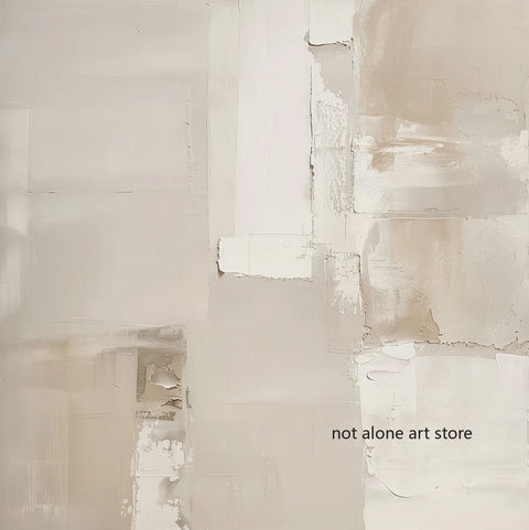 Abstract Beige Blocks Style Modern Minimalist Art Poster Canvas Painting Wall Prints Picture for Living Room Home Decor
