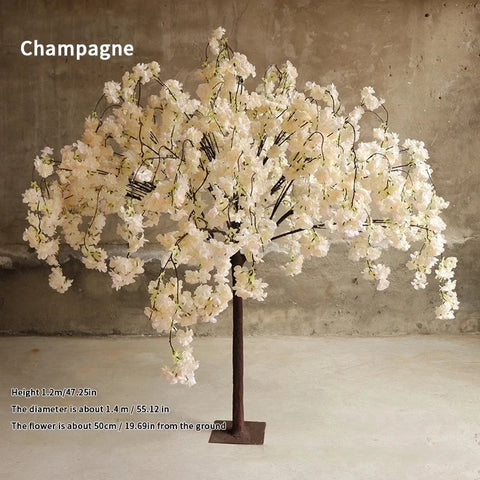Christmas Artificial Cherry Blossom Tree Plant Artificial Flower Tree Hotel Christmas Wedding Decoration Home Living Room P