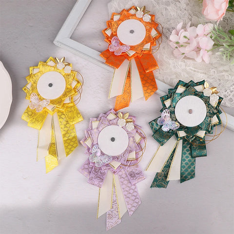 Ribbon Cosplay Bags Rosette Protection Flower Pin Holder Badge Accessories Fill Backpack Badge Base Tray Itabag Decor
