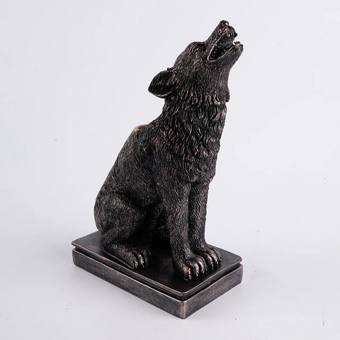 Retro Gothic Animal Candle Holder Black Bat Wolf Leopard Crow Cat Halloween Fun Atmosphere Home Decoration Accessories