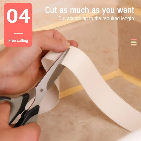 Sealing Tape For Bathroom Kitchen Accessories Shower Bathtub Caulk Strip Self Adhesive Waterproof Wall Sticker Sink Edge Tape