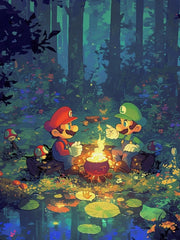 New DIY Mario Bros. Diamond Painting Kit Video Games Poster Diamond Embroidery Color Painting Hand Mosaic Art Home Decor