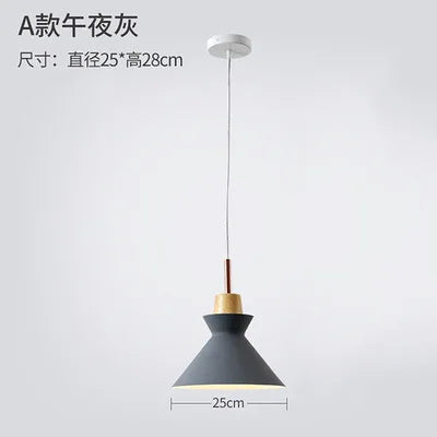 Nordic Combined Solid Wood Pendant Lights Multicolor Aluminum Lamp Shade Hanging Lamp For Home Restaurant Bar Hotel Cafe Decor