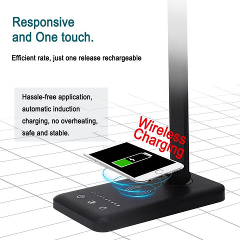 Led Smart Lamp Usb Charging Touch Folding Table Portable Battery Rechargeable Wireless Children's Work Office Light For Bedroom
