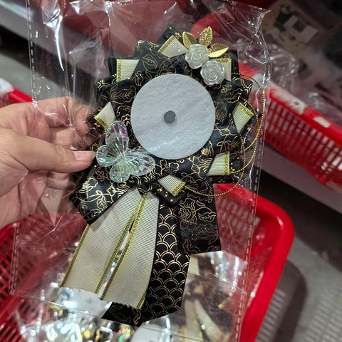 Ribbon Cosplay Bags Rosette Protection Flower Pin Holder Badge Accessories Fill Backpack Badge Base Tray Itabag Decor
