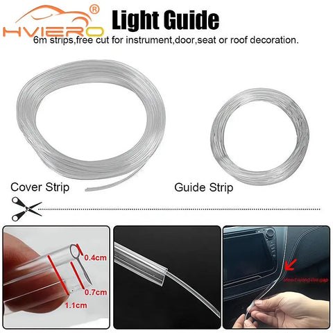 USB Car Led Strip Lights Interior Lights RGB Ambient Lighting Kit Music Sync Function Neon Light Vehicle Accessories Universal