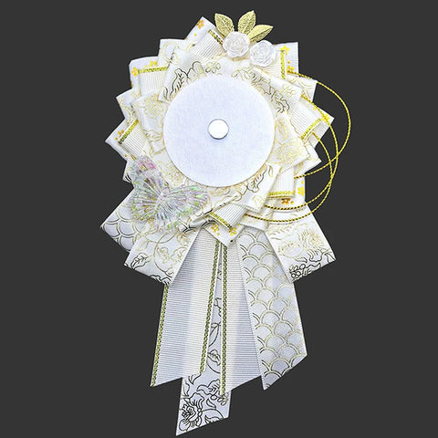 Ribbon Cosplay Bags Rosette Protection Flower Pin Holder Badge Accessories Fill Backpack Badge Base Tray Itabag Decor