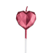 Cute Birthday Cake Candle Diamond Heart Star Shape Candles Creative 3D Lovely Cupcake Candle Children's Party Decoration