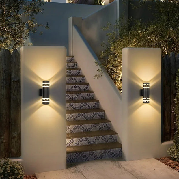 Wall Light Waterproof Lamp LED External Wall Washer Sconces Lighting For Porch Street Garden Home Decoration E27 Light Bulb