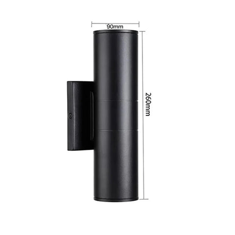 Wall Lamp Outdoor led Lights Waterproof up Down Decor Garden Lights IP65 110V 220V Outdoor Wall Light with 2PCS E27 Bulbs