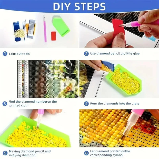 New DIY Mario Bros. Diamond Painting Kit Video Games Poster Diamond Embroidery Color Painting Hand Mosaic Art Home Decor