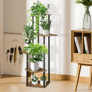 Plant Stand Stand For Flowers Wooden Storage Shelf 5 Tier Flower Shelf Planter Rack Indoor Display Stand Multiple Flower Pot