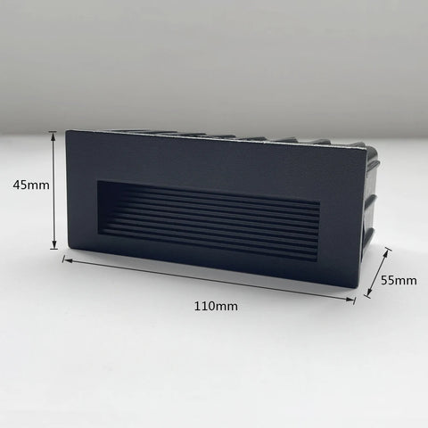 SANDIY Waterproof Led Stair&Step Light Outdoor Wall Sconce Lamp Big Embedded Nightlight 12v 220v for House Yard Balcony Terrace