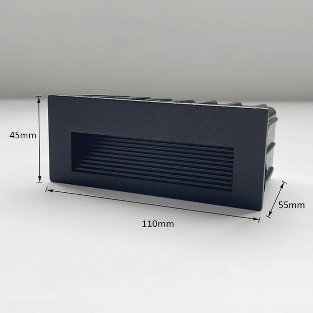 SANDIY Waterproof Led Stair&Step Light Outdoor Wall Sconce Lamp Big Embedded Nightlight 12v 220v for House Yard Balcony Terrace