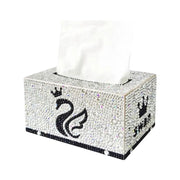 5D Diamond Painting Tissue Box Handmade Mosaic Tissue Box Rhinestone Drawing Art Tissue Dispenser for Home Decor Gift