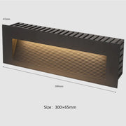 SANDIY Waterproof Led Stair&Step Light Outdoor Wall Sconce Lamp Big Embedded Nightlight 12v 220v for House Yard Balcony Terrace