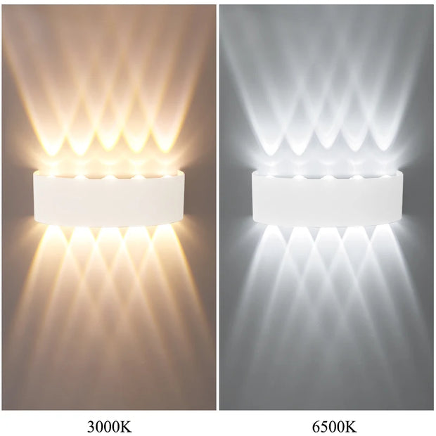 LED Wall Light Waterproof IP65 Outdoor Wall Lamp Garden Porch Light Decor Garden Yard Bathroom Bedroom Living Room AC85-265V