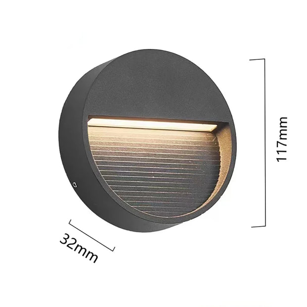 Outdoor LED Surface Mounted Light Waterproof Universal Wall Lamp for Garage Basement Channel Ramp Passage Entrance Step 12V 220V