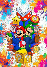 Japanese Anime 5d Diamond Painting Kit M-Marios Bowser Embroidery Jewelry Handmade DIY Mosaic Home Decoration Children's Gift