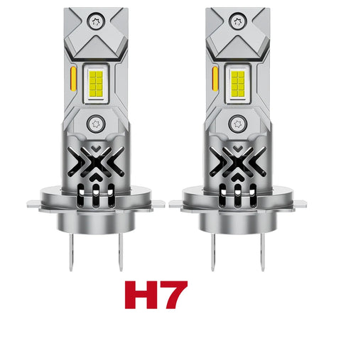 2pcs 30000LM H4 LED Headlight Bulbs Canbus HKit H7 Mini Wireless 3570 CSP High Low Beam Car Light Turbo Led Lamps 12V 6500K