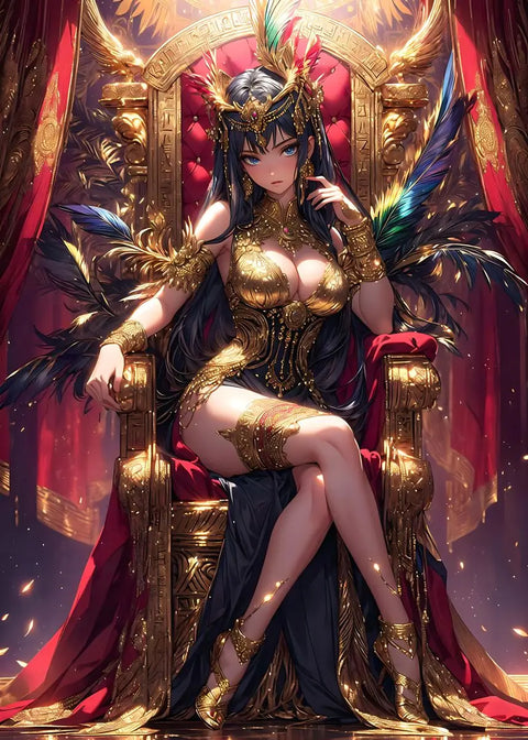 Fashion Cartoon Anime Girl Egyptian Style Sexy Goddess Posters Prints Canvas Painting Wall Art Picture Living Room Home Decor