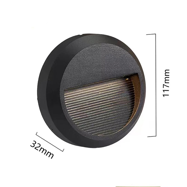 Outdoor LED Surface Mounted Light Waterproof Universal Wall Lamp for Garage Basement Channel Ramp Passage Entrance Step 12V 220V