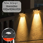 Solar Wall Light Outdoor Porch Lights Illumination Waterproof LED Lamp Bulb Automatic Lighting at Night for Garden Yard Balcony