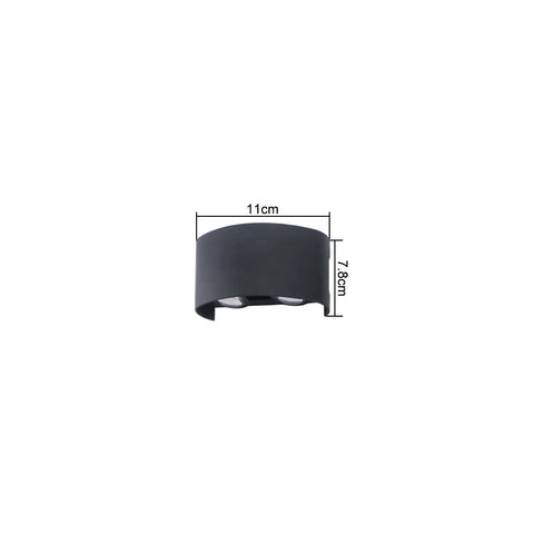 LED Wall Lamp Outdoor IP65 Waterproof Up Down luminous lighting Indoor Stair Garden Sconce Light Plastic AC110-220V