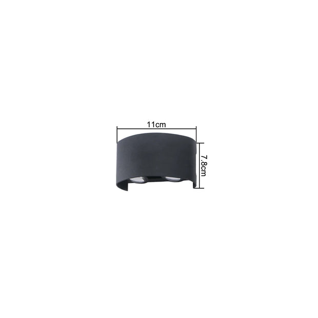 LED Wall Lamp Outdoor IP65 Waterproof Up Down luminous lighting Indoor Stair Garden Sconce Light Plastic AC110-220V