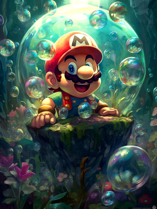 Japanese Anime 5d Diamond Painting Kit M-Marios Bowser Embroidery Jewelry Handmade DIY Mosaic Home Decoration Children's Gift