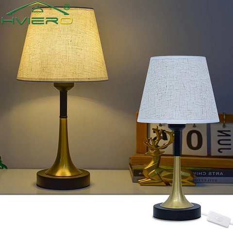 Retro Table Lamp LED Simple Romantic DC 5V Bedroom Bedside Living room Decoration Bulb Warm Remote Control Lighting Night Light