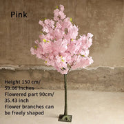 Christmas Artificial Cherry Blossom Tree Plant Artificial Flower Tree Hotel Christmas Wedding Decoration Home Living Room P