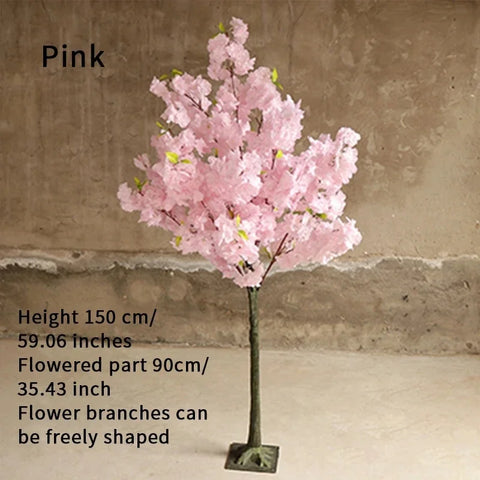 Christmas Artificial Cherry Blossom Tree Plant Artificial Flower Tree Hotel Christmas Wedding Decoration Home Living Room P