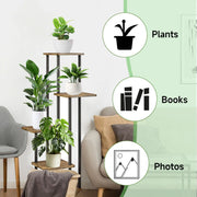 Plant Stand Stand For Flowers Wooden Storage Shelf 5 Tier Flower Shelf Planter Rack Indoor Display Stand Multiple Flower Pot