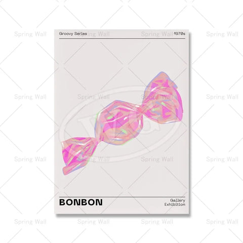 80s Aesthetic Gradient Aura Abstract Poster Retro Canvas Painting Holographic Pink Gallery Wall Art Print Picture Bedroom Decor