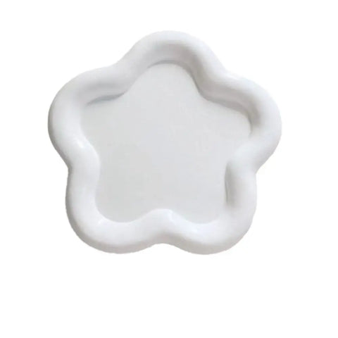 Luxury Background Props Flower Jewelry Dish Resin Creative Jewelry Tray Holder Durable Ins Necklace Display Tray Craft Show