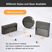 SANDIY Outdoor Wall Lamp Waterproof Led Stair Light 12v Exterior Lighting for Terrace Porch 220v 110v Luminaire Surface Mounted