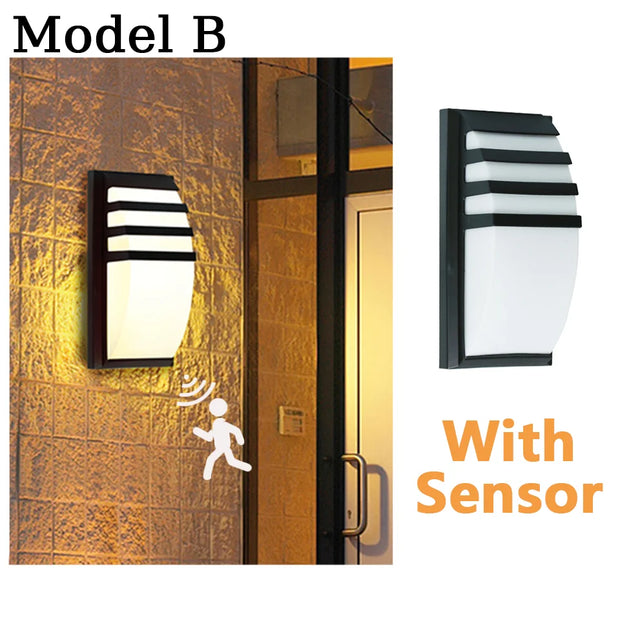 Wall Lamp Led Lights With Motion Sensor Outdoor Lights AC85-265V 16W/30W Outdoor Lights Waterproof Garden Lights Wall Decoration
