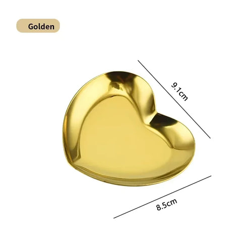 Modern Simple Metal Stainless Steel Storage Tray Jewelry Display Tray Shooting Props Trinkets Display Box Multi-functional