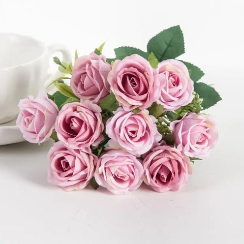 Artificial flowers Begonia  plants  bouquet suitable Long Vine for wall family room garden wedding indoor and outdoor decoration