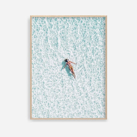 Ocean Waves Sea Skyline Photography Poster Blue Beach Coastal Seascapes Canvas Painting Wall Art for Living Room Home Decor